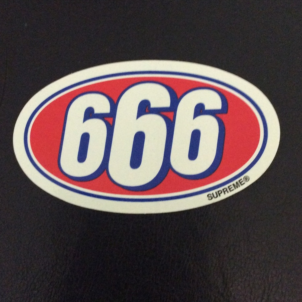 Supreme 666 Sticker Rare